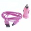 OEM - Car Charger+Micro Usb Cable For Samsung Galaxy S4 I9500 Siv S3 Iii I747 Phone Ln Red