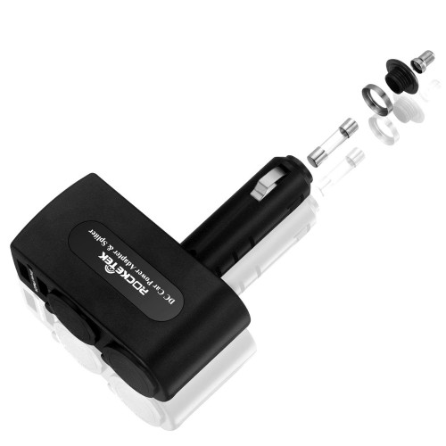 ROCKETEK - 3.1a15.5w Dual Usb Car Charger Adapter 2 Socket Car