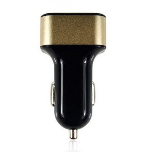 BUTTERFLY - 3 Way Car Cigarette Lighter Socket Splitter Charger Power Adapter Golden