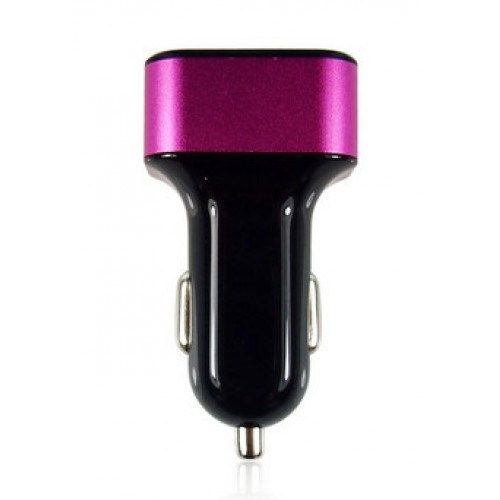 BUTTERFLY - 3 Way Car Cigarette Lighter Socket Splitter Charger Power Adapter Red