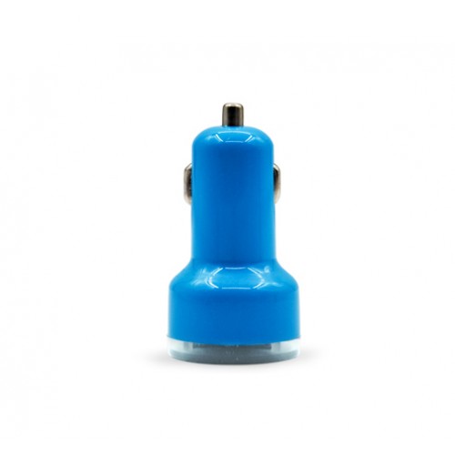 OEM - Auto Universal Dual Usb Car Charger For Ipad For Iphone 5v 2.1a Blue