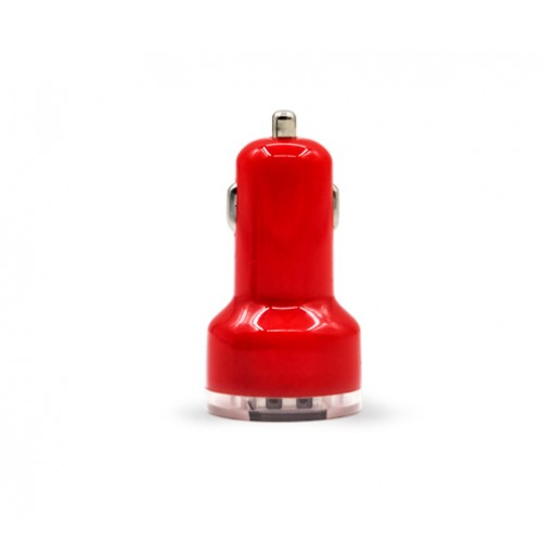 OEM - Auto Universal Dual Usb Car Charger For Ipad For Iphone 5v 2.1a Red