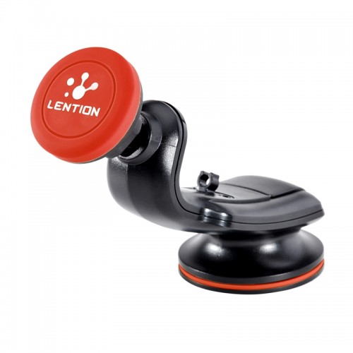 LENTION - Universal 360 Degree Magnetic Car Holder Windshield Dashboard Orange