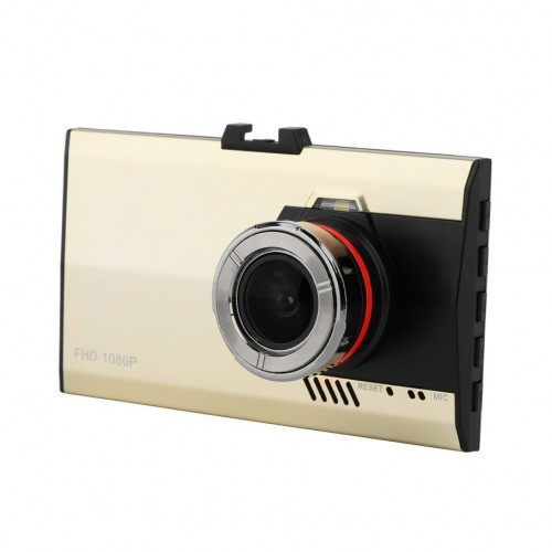 OEM - 3.0Lcd Night Vision Ultra-Thin Car Camera Golden