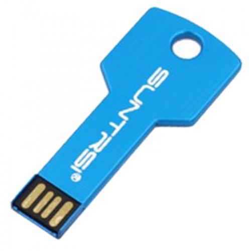 SUNTRSI - Usb Flash Drive 2.0 Pen Drive16gb Pendrive Waterproof Metal Key Memory Stick Blue