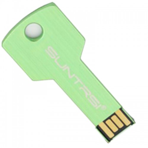 SUNTRSI - Usb Flash Drive 2.0 Pen Drive16gb Pendrive Waterproof Metal Key Memory Stick Green