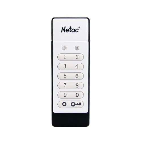 NETAC - Pen Drive Keypad Lock Aes 256-Bit Hardware Off-Line Encrypt Memory Stick U Disk