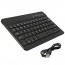 Ultra Slim Multimedia Aluminum Wireless Bluetooth Keyboard Black