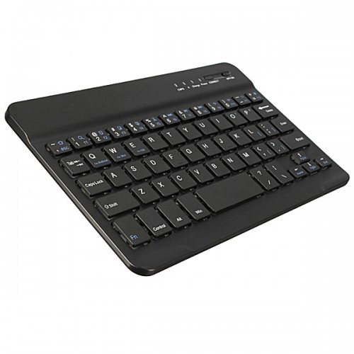 Ultra Slim Multimedia Aluminum Wireless Bluetooth Keyboard Black