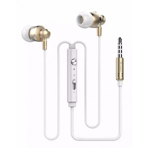 OEM - 3.5mm Super Bass Stereo Earbuds Golden