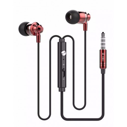 OEM - 3.5mm Super Bass Stereo Earbuds Red