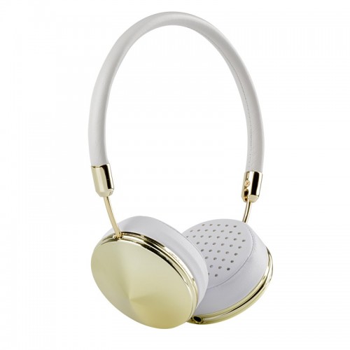 OEM - Headband Wired Rose Gold Headphones With Mic White 02