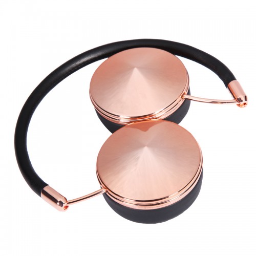 OEM - Headband Wired Rose Gold Headphones With Mic White 05