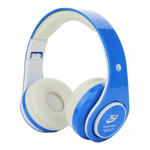 OEM - Foldable Over Ear Wireless Bluetooth Stereo Blue