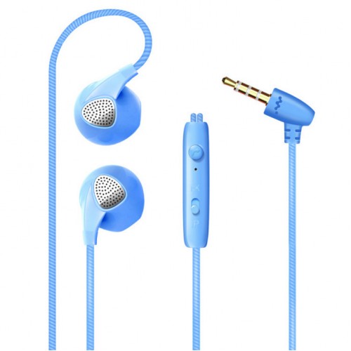 OEM - Iphone 6 6s 5s  With Microphone 3.5mm Jack Bass In Ear Fone Blue