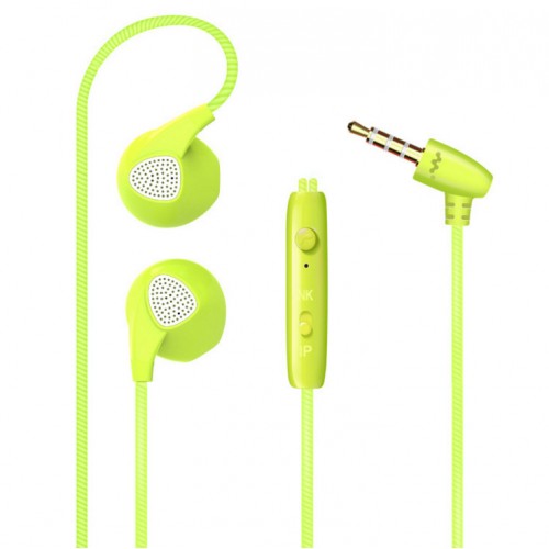 OEM - Iphone 6 6s 5s  With Microphone 3.5mm Jack Bass In Ear Fone Green