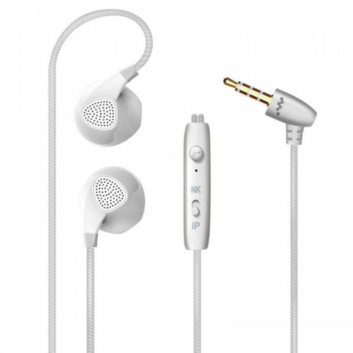 OEM - Iphone 6 6s 5s  With Microphone 3.5mm Jack Bass In Ear Fone White