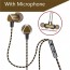 QKZ - X36m Earphone For Mp3 Mp4 With Mcirophone Earphone Gold