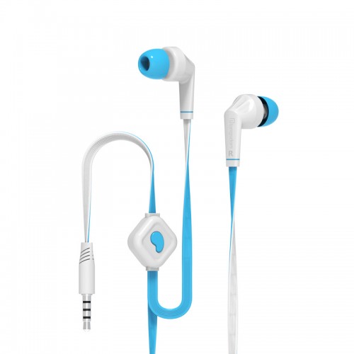 OEM - Original Bass 3.5mm Earbuds With Built-In Microphone Blue