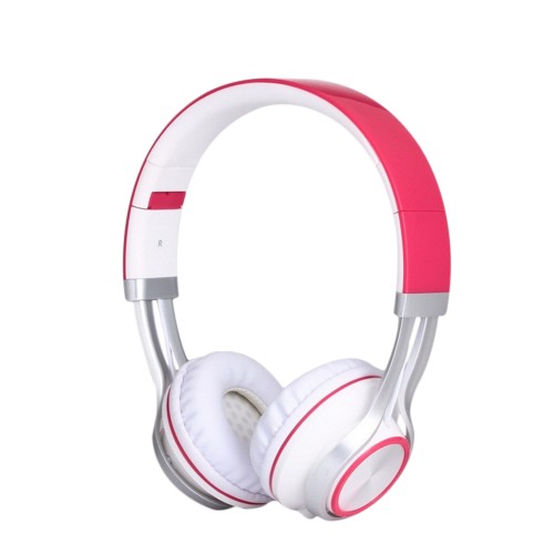 SYLLABLE - Wired 3.5mm Foldable Headset Stereo Glowing Headphones Pink