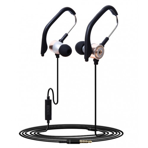 OEM - 3.5mm Ear Hook Metal Earphones Earbuds Magic Stereo Golden