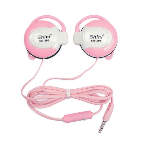 OEM - 3.5mm Stereo Shini360 Earphone Ear Hook For Iphone Pink