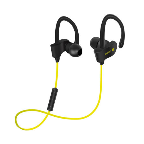 OEM - Wireless Sport Bluetooth Headset Stereo Earplugs With Microphone For Yellow