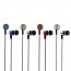 OEM - 3.5mm Stereo Woven Fiber Cloth Line Headset Golden