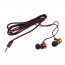 OEM - 3.5mm Stereo Woven Fiber Cloth Line Headset Orange
