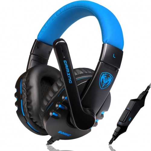 SOMIC - Somic G923 Stereo Surrounded Sound Game Headset Blue