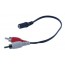 12 3.5Mm Stereo Female To 2 RCA Male Jack Audio Cable Y Adapter Buy2 Get 1