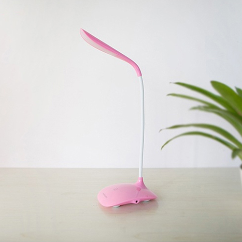 OEM - Bendable Usb Rechargable Fashion Clips Eyeshield Reading Desk Lamp Table Lamp Pink