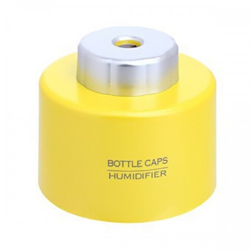 PORTABLE - Abs Water Bottle Cap Mini Humidifier Dc 5v Office Aroma Purifier Mist Maker Absorbent Yellow