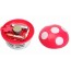 Mini Home Handheld Mushroom Shaped Mini Vacuum Cleaner Car Laptop Keyboard Desktop Dust Cleaner Red