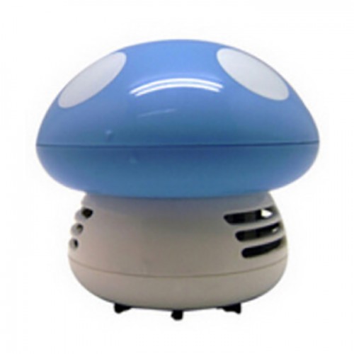 Mini Home Handheld Mushroom Shaped Mini Vacuum Cleaner Car Laptop Keyboard Desktop Dust Cleaner Blue