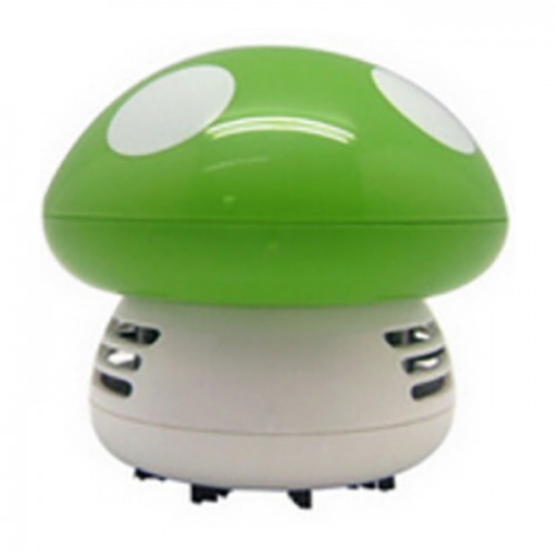 Mini Home Handheld Mushroom Shaped Mini Vacuum Cleaner Car Laptop Keyboard Desktop Dust Cleaner Green