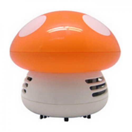 Mini Home Handheld Mushroom Shaped Mini Vacuum Cleaner Car Laptop Keyboard Desktop Dust Cleaner Orange