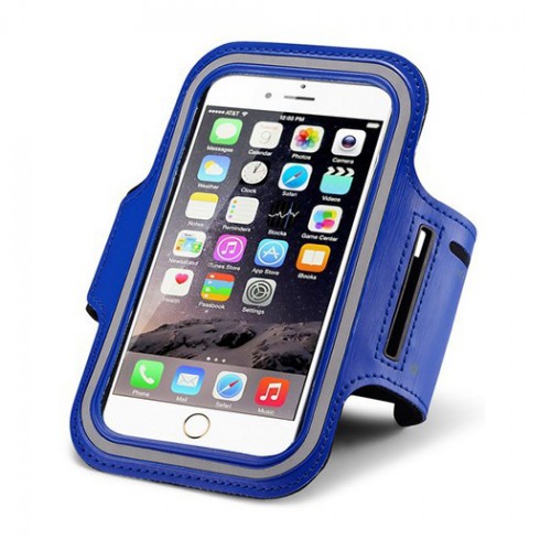 PISEN - Sport Arm Band Case For Iphone 6 6s 4.7 Gym Waterproof For Samsung Galaxy S3456 Blue