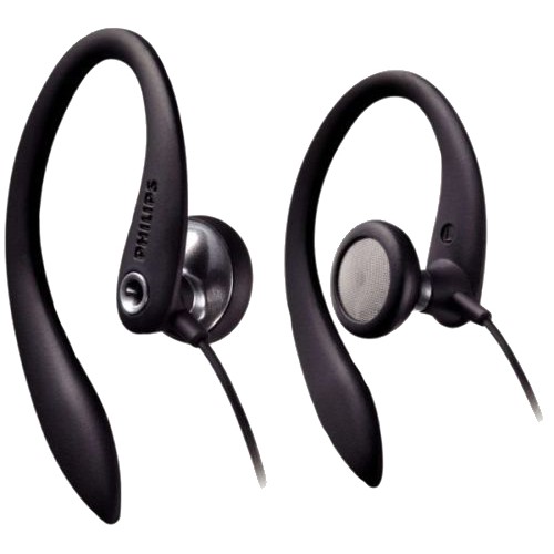 PHILIPS - Ultra Comfortable Flexible Gym Workout Running Jogging Sports Headphones Black