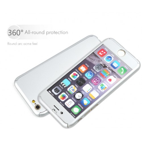 Iphone 6 The Best Quality Plastic 100% Complete Coverage Of 360 Degrees Back Cover For 4.7inch Silver