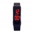 GREENWON - Women Men Waterproof Silicone Band Digital Led Bracelet Wrist Watch Sport Watch Brown