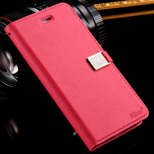 FLOVEME - Iphone 6 4.7 6s Card Slot Wallet Holster Phone Cover Red