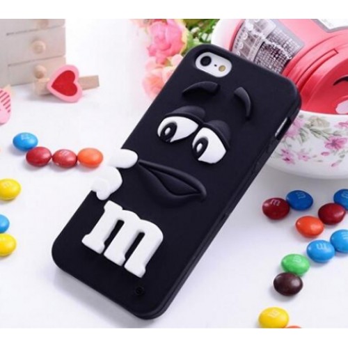 OEM - Iphone 6 Candy Rubber Soft Silicone Cartoon Cell Phone Case Covers For Iphone6 4.7inch Case Cover Black