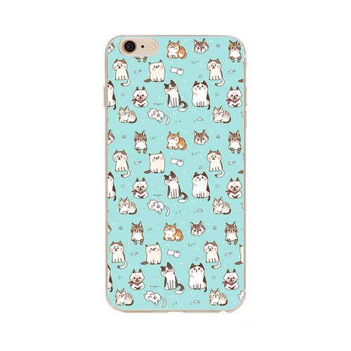 OEM - Animal Because Cat Design Tpu Transparent Phone Cover For Apple Iphone 6 6s 06