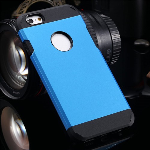 OEM - For Apple Iphone 6 6s & 6 6s Plus Case Luxury Ultra Thin 2 In1 Armor Shell Blue