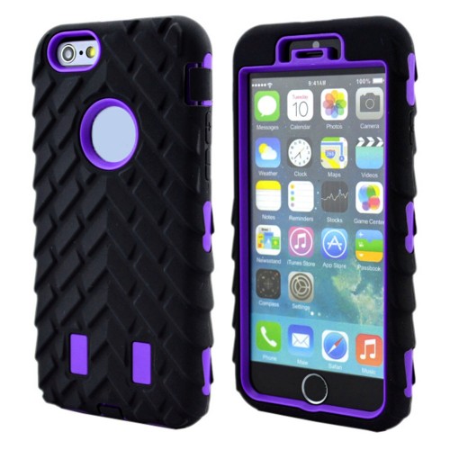 OEM - Iphone6 6s 4.7 Inch Tire Dual Layer Defender Case For Purple 