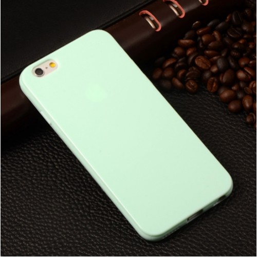 UTD - For Iphone6s 6g 4.7' Candy Color Silicone Tpu Gel Soft Case For Apple Green