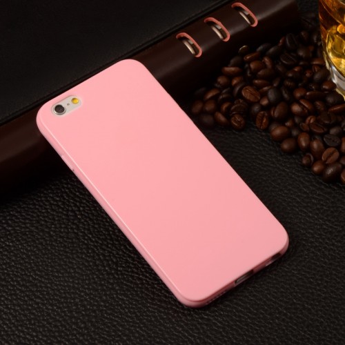 UTD - For Iphone6s 6g 4.7' Candy Color Silicone Tpu Gel Soft Case For Apple Pink