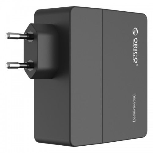 ORICO - Dca-4u-Eu-Bk 4-Port Wall Usb Phone Charger 5va*2 With Europe Plug