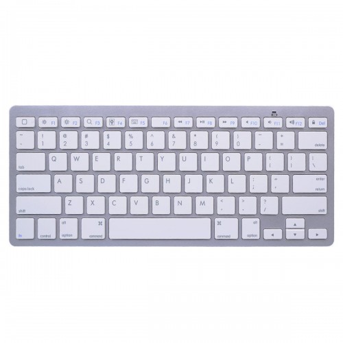 OEM - Bluetooth Wireless Mini Keyboard For Apple Iphone 1 2 3 4 Ipad Laptop Pc Tablets Silver